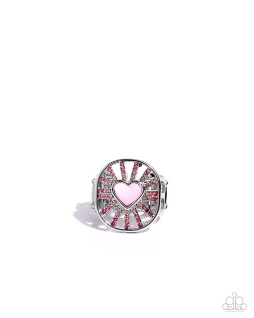 Heartburst Haute - Pink - Paparazzi Ring Image