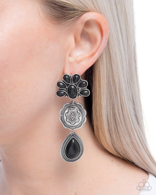 Handcrafted Haul - Black - Paparazzi Earring Image