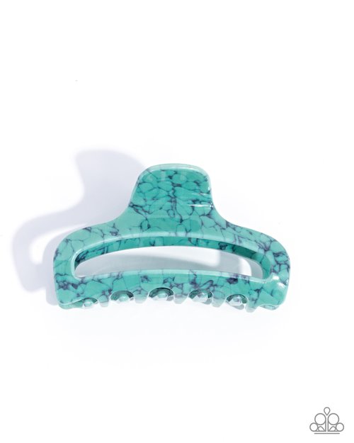 Marbled Model - Blue - Paparazzi Hair Accessories Image