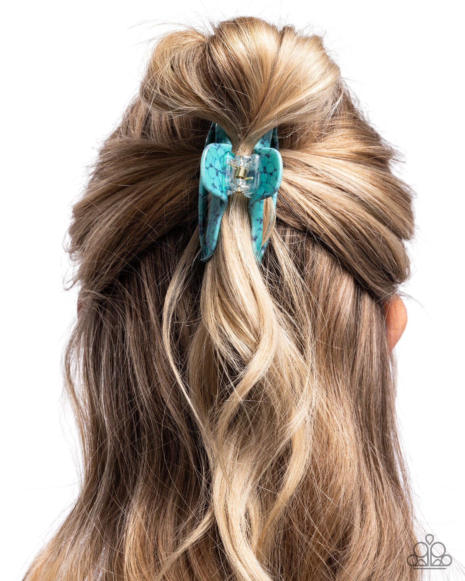 Marbled Model - Blue - Paparazzi Hair Accessories Image