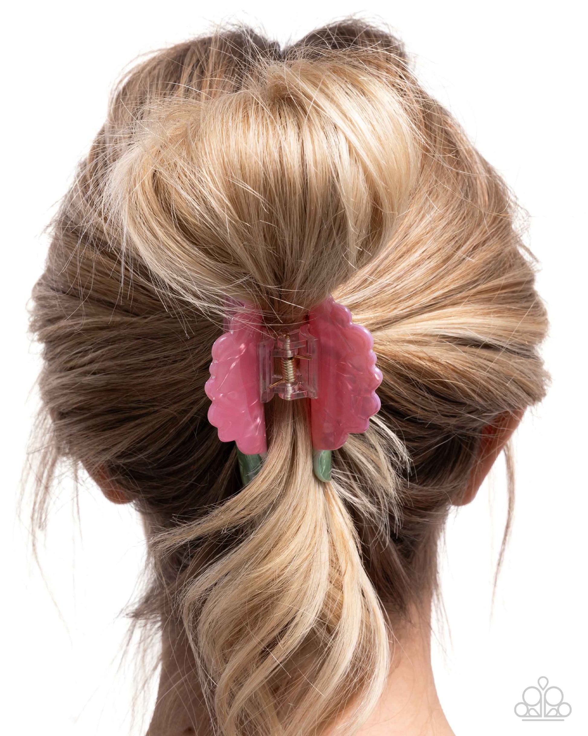 Blooming Baddie - Pink - Paparazzi Hair Accessories Image