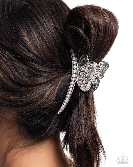 Pastoral Pearls - White - Paparazzi Hair Accessories Image