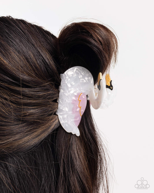 Swan Song - White - Paparazzi Hair Accessories Image