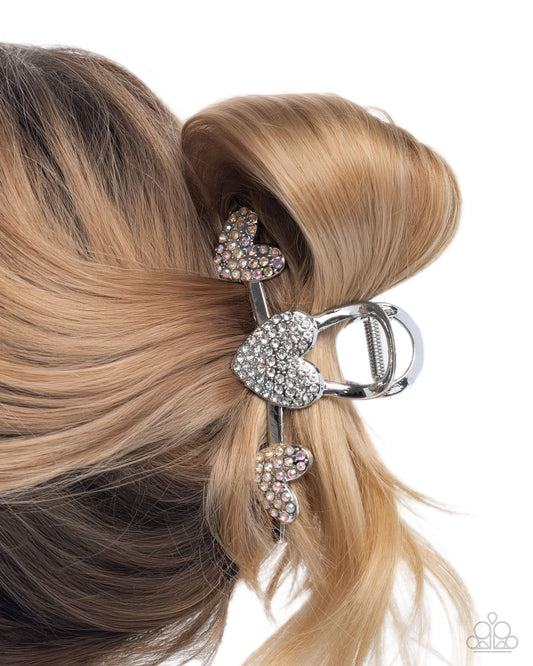 Romantic Rampage - White - Paparazzi Hair Accessories Image