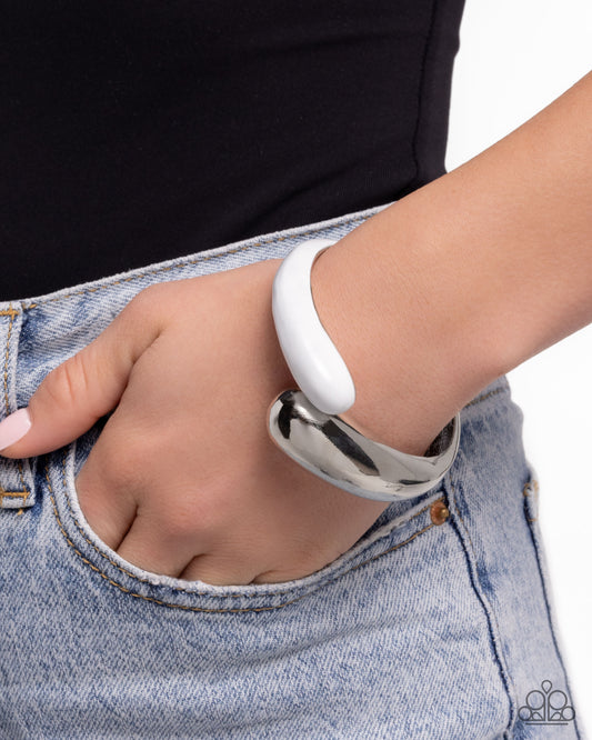 Painted Partner - White - Paparazzi Bracelet Image