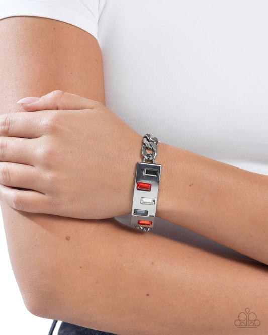 Staggered Shimmer - Paparazzi Bracelet Image