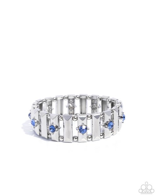 Dotted Dazzle - Blue - Paparazzi Bracelet Image