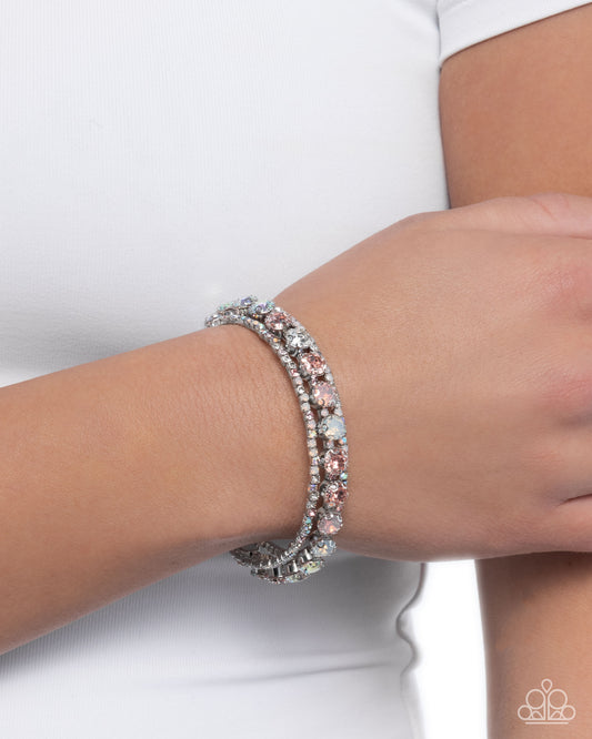 Shimmery Sample - Pink - Paparazzi Bracelet Image