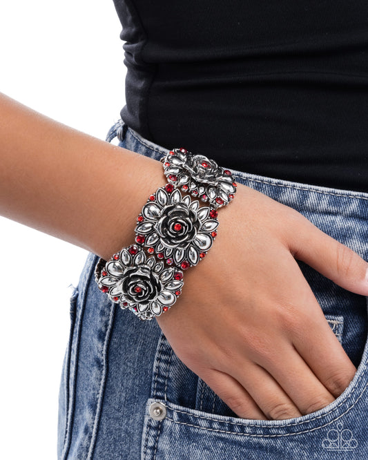 Blooming Balance - Red - Paparazzi Bracelet Image