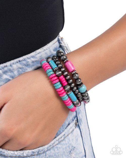 Adorably Abundant - Pink - Paparazzi Bracelet Image