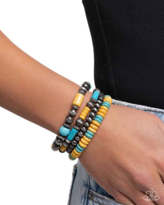 Adorably Abundant - Yellow - Paparazzi Bracelet Image