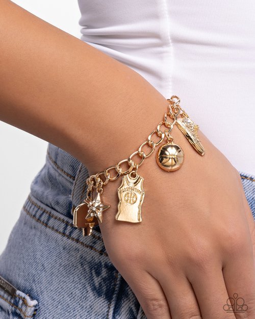 Jersey Journey - Gold - Paparazzi Bracelet Image