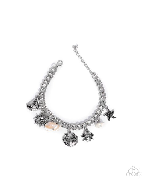 Sleek Sailing - White - Paparazzi Bracelet Image