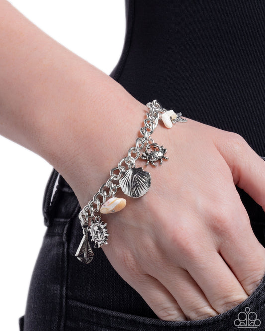 Sleek Sailing - White - Paparazzi Bracelet Image