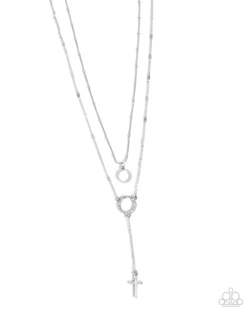 Faithfully Fierce - White - Paparazzi Necklace Image