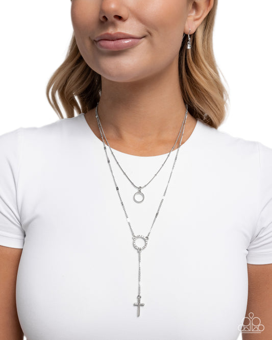 Faithfully Fierce - White - Paparazzi Necklace Image