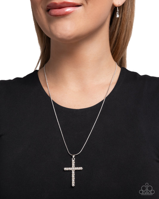 Holy Harmony - White - Paparazzi Necklace Image