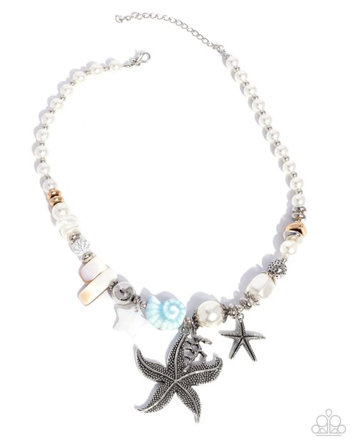 Coastal Cameo - Blue - Paparazzi Necklace Image