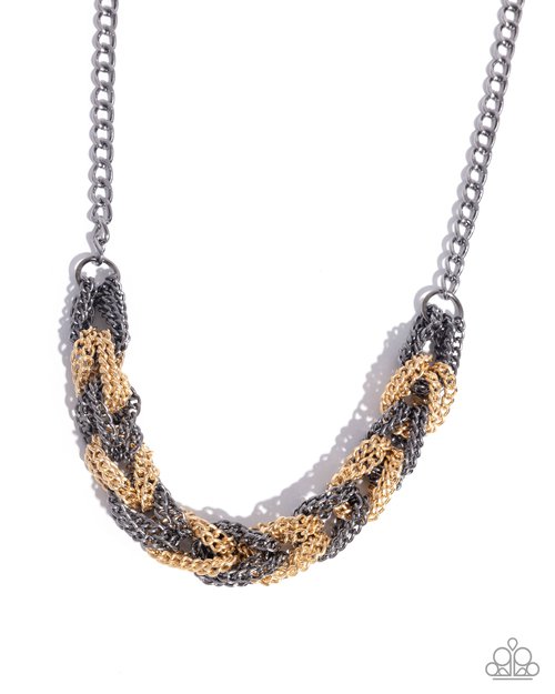 Braided Breakthrough - Paparazzi Necklace Image