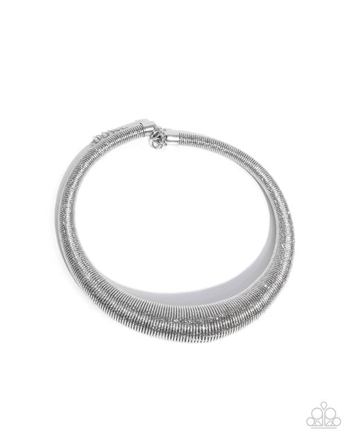 Subtle Selfie - Silver - Paparazzi Necklace Image