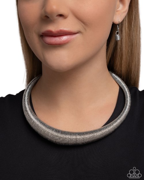 Subtle Selfie - Silver - Paparazzi Necklace Image