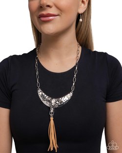 Limitless Longhorn - White - Paparazzi Necklace Image