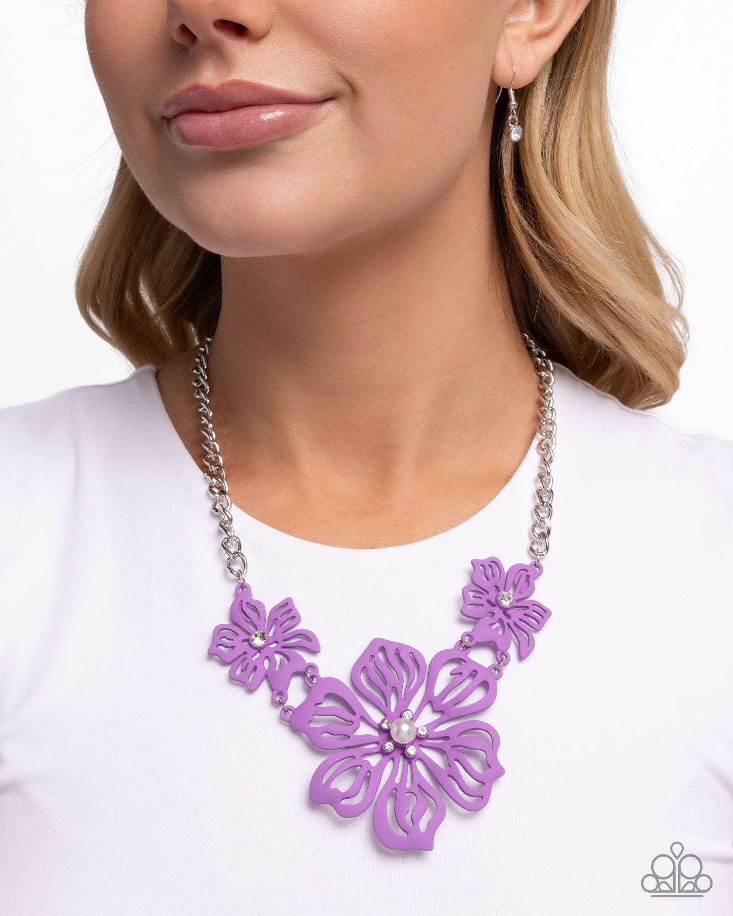 Floral Fandom - Purple - Paparazzi Necklace Image