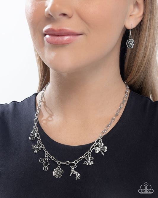 Storyteller Sheen - Silver - Paparazzi Necklace Image