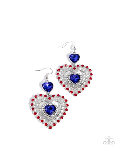 Patriotic Pattern - Paparazzi Earring Image