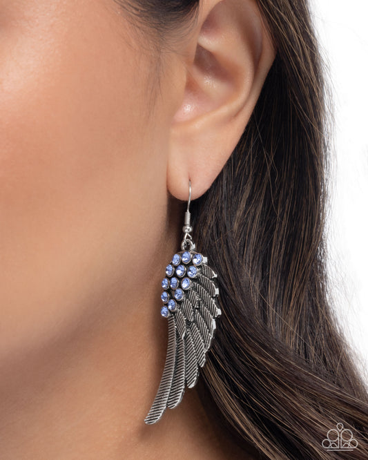 Angelic Abundance - Blue - Paparazzi Earring Image