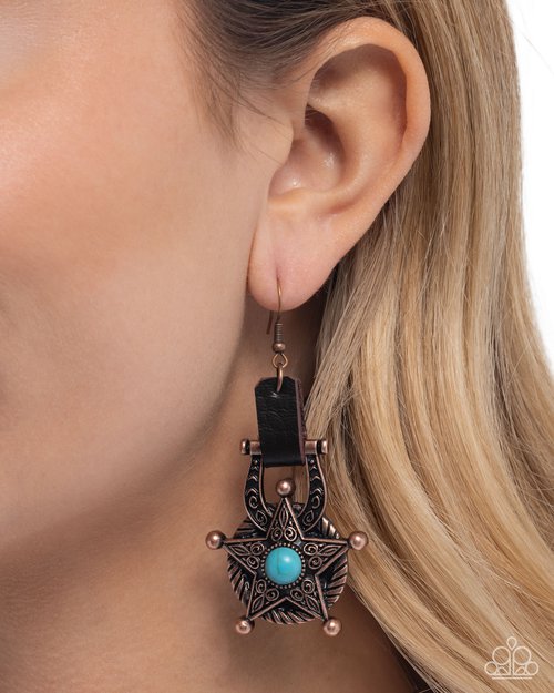 Western Warden - Paparazzi Earring Image