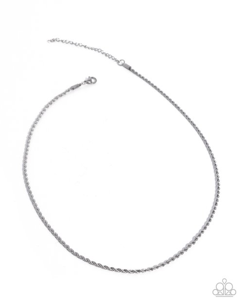 Rational Rope - Silver - Paparazzi Necklace Image