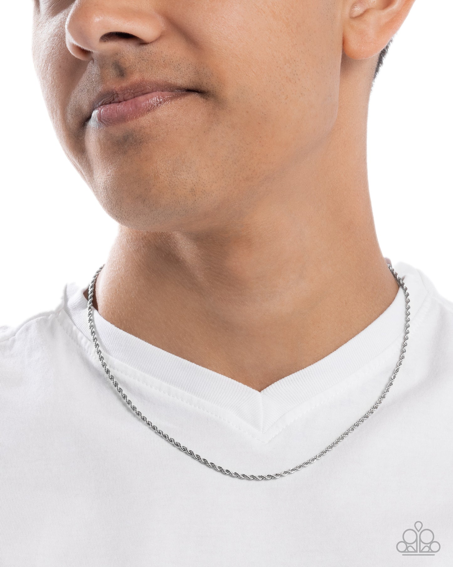Rational Rope - Silver - Paparazzi Necklace Image