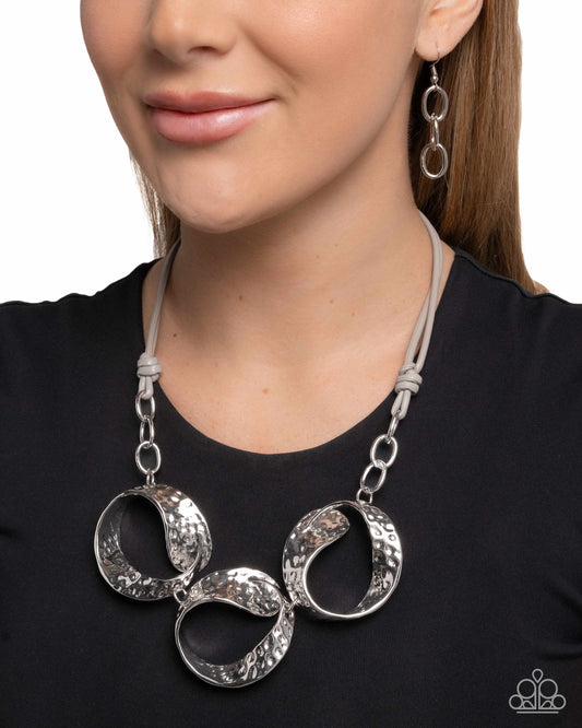 Curly Cabaret - Silver - Paparazzi Necklace Image
