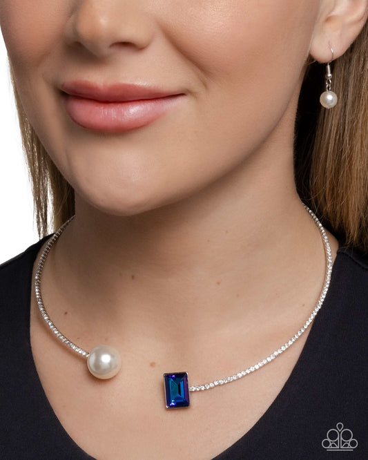 Euphoric Elegance - Blue - Paparazzi Necklace Image