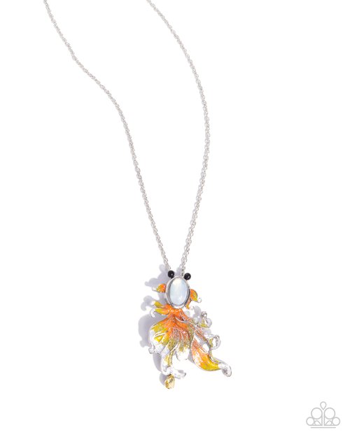 Synchronized Swimming - White - Paparazzi Necklace Image