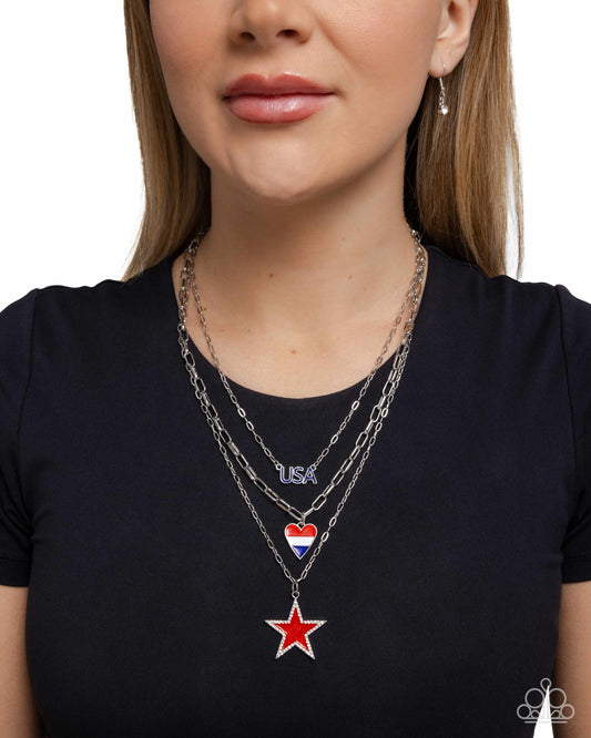 Unforgettable USA - Paparazzi Necklace Image