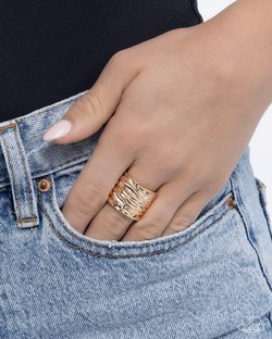 Textured Tenor - Paparazzi Ring Image