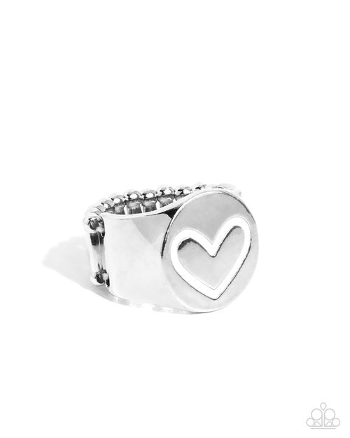 Bonded Together - White - Paparazzi Ring Image