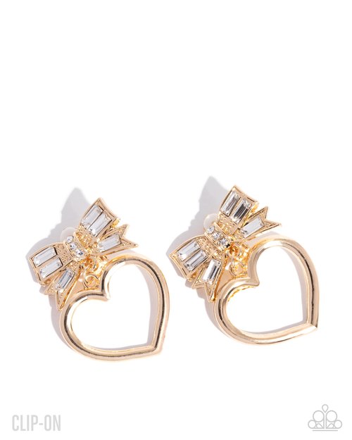 Matchmaking Model - Gold - Paparazzi Earring Image