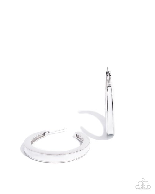 Painted Prowess - White - Paparazzi Earring Image