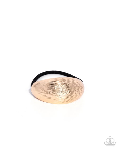 Iconic Indentation - Gold - Paparazzi Hair Accessories Image