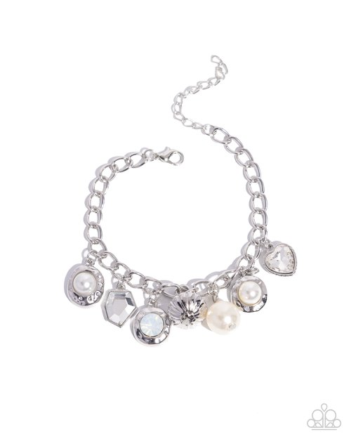 Easy Excellence - White - Paparazzi Bracelet Image
