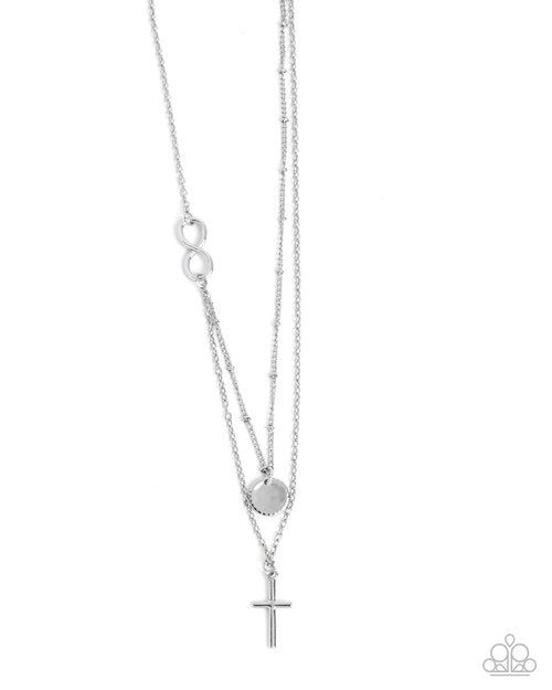 Eternal Embrace - Silver - Paparazzi Necklace Image