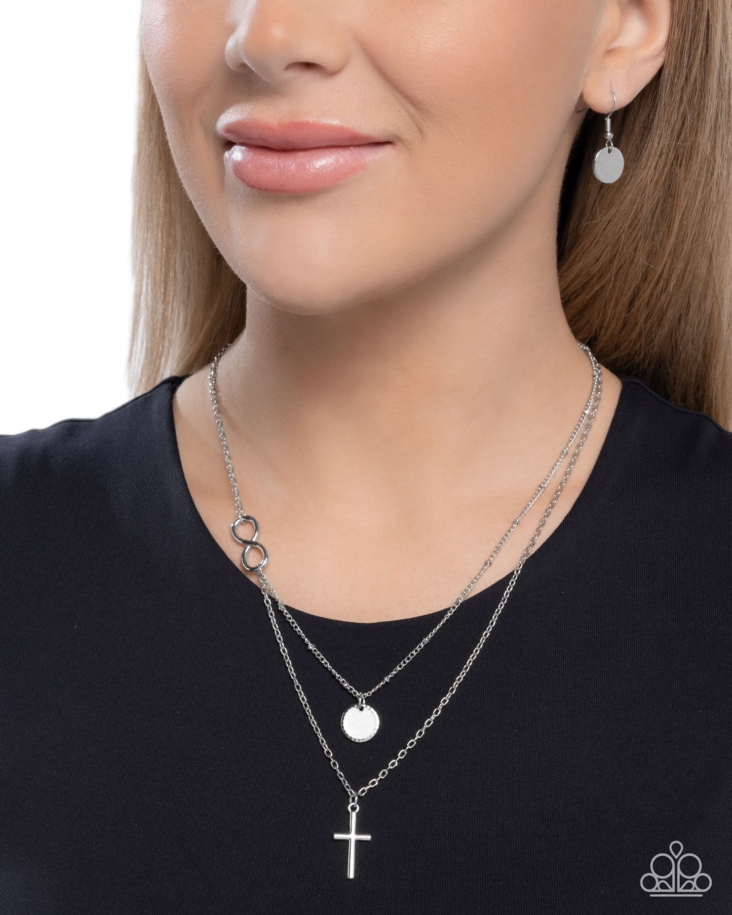 Eternal Embrace - Silver - Paparazzi Necklace Image