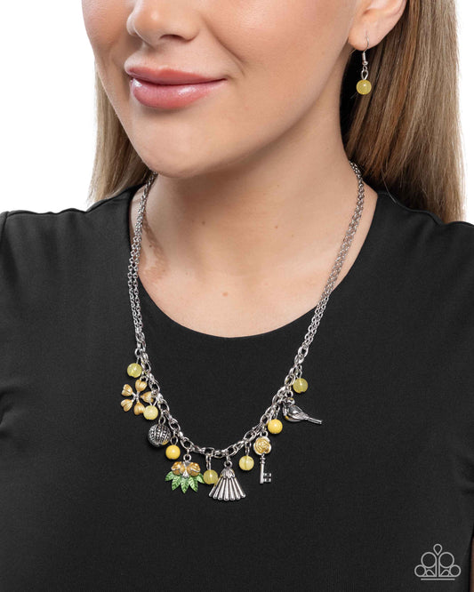 Wilderness Welcome - Yellow - Paparazzi Necklace Image