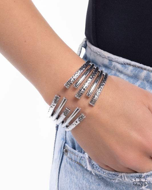 Working Wraparound - Silver - Paparazzi Bracelet Image