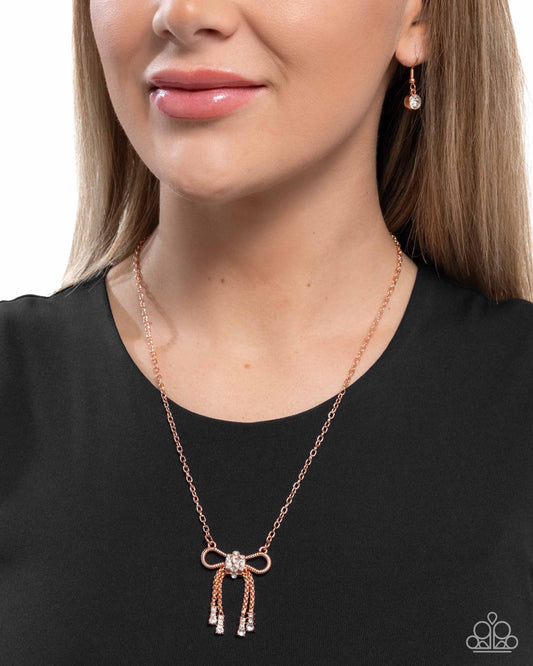 Coquette Celebrity - Copper - Paparazzi Necklace Image