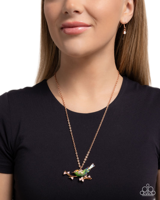 Painted Perch - Copper - Paparazzi Necklace Image