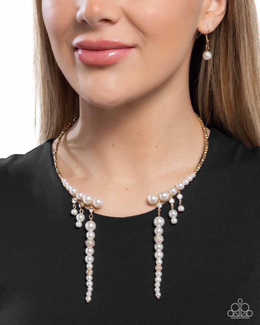 Darling Decade - Gold - Paparazzi Necklace Image